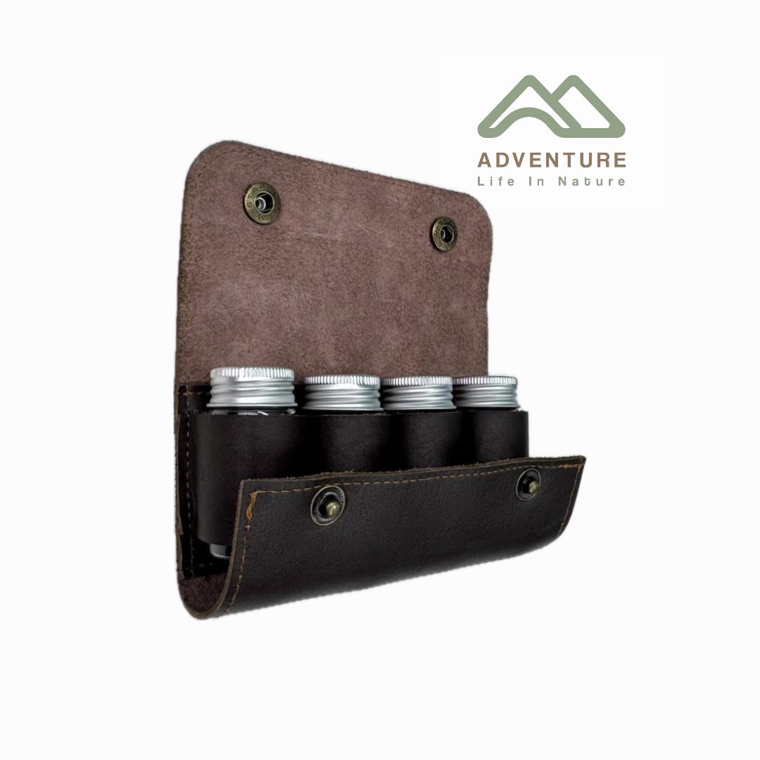 کیف ادویه چرمی 4 تایی