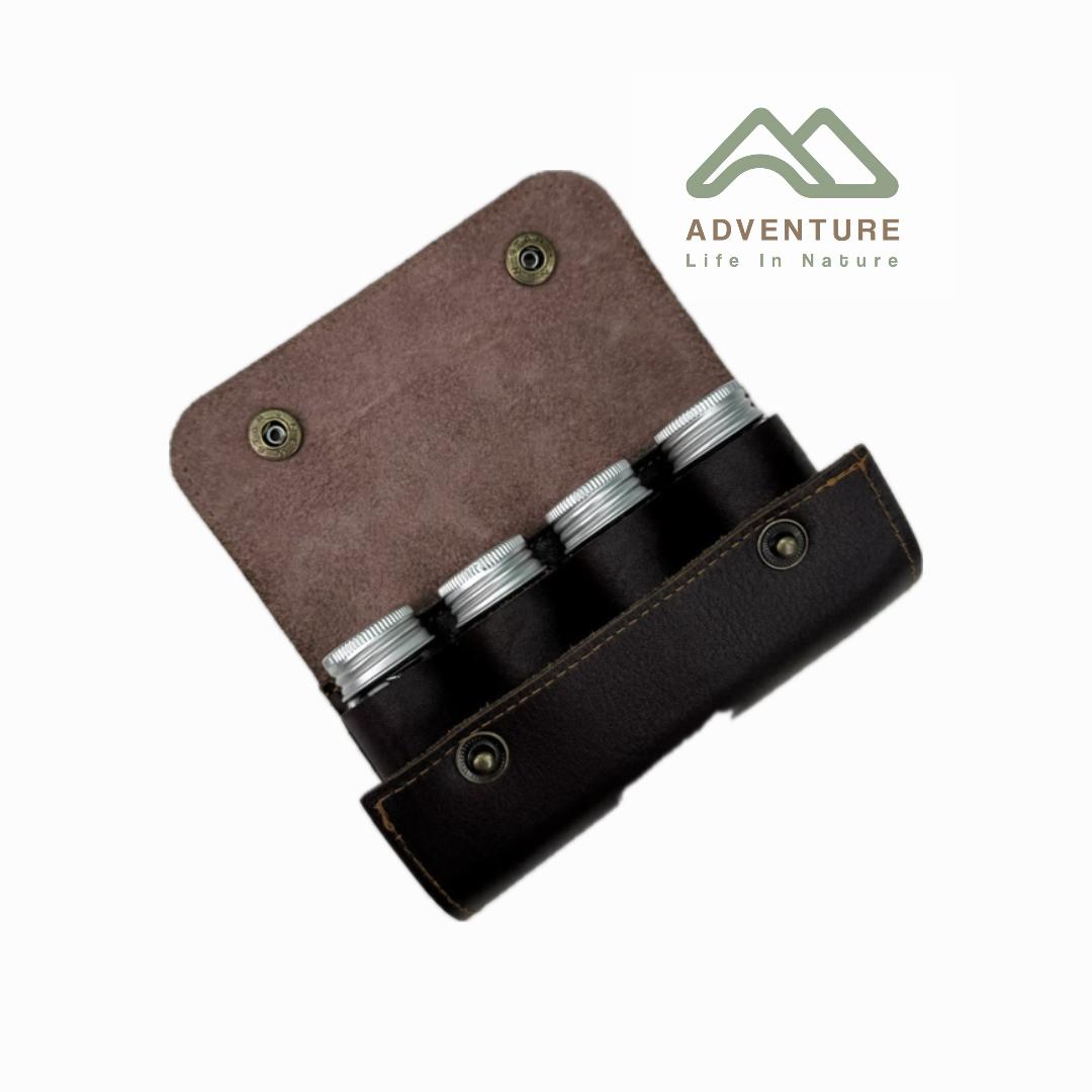 کیف ادویه چرمی 4 تایی