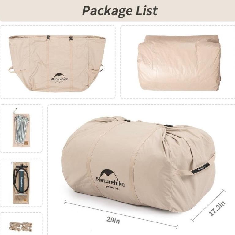 چادر بادی ۴ تا ۸ نفره نیچرهایک مدل NH20ZP010 جدید