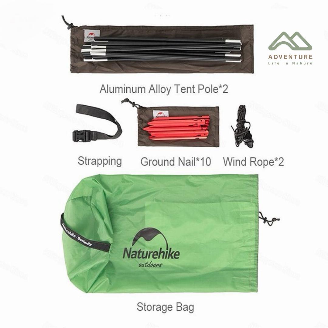 چادر ۲ نفره پروانه ای نیچرهایک مدل NH21YW132