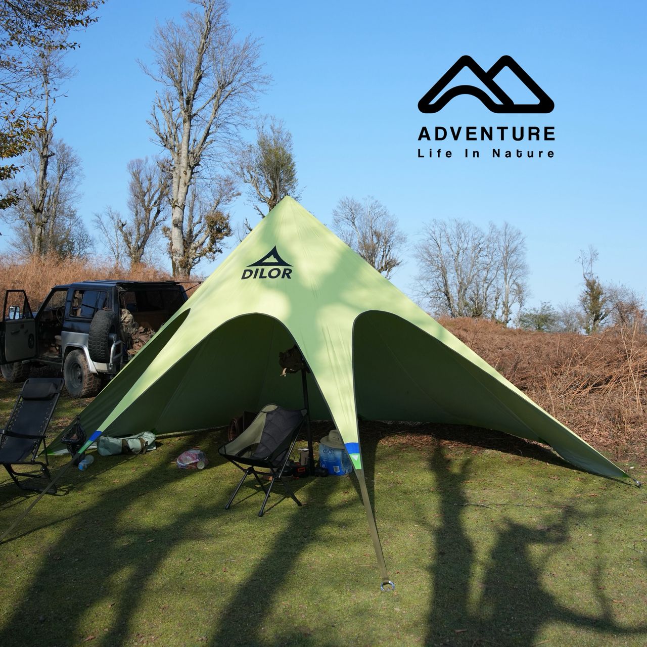 سایبان ستاره ای دیلور مدل adventure