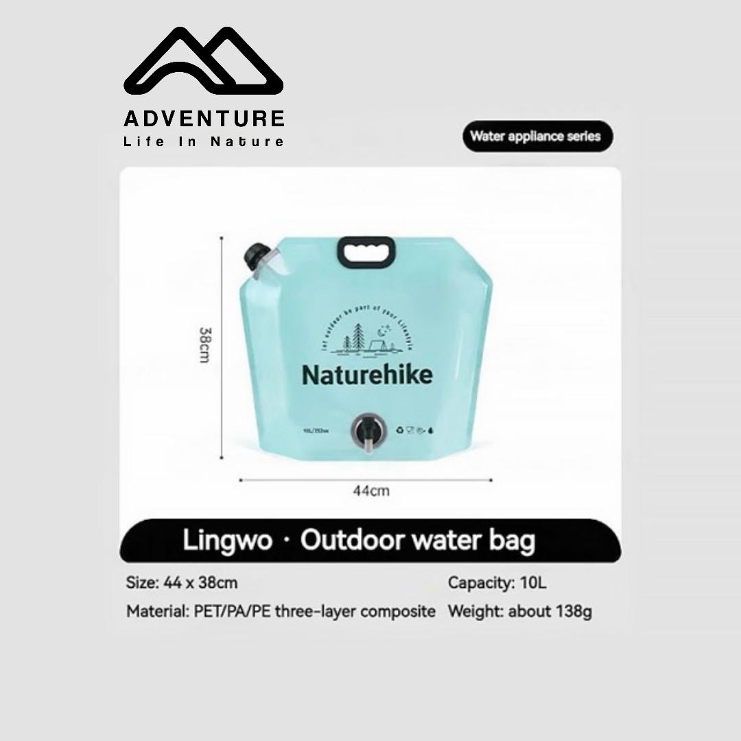 گالن آب تاشو شیردار 10 لیتری نیچرهایک