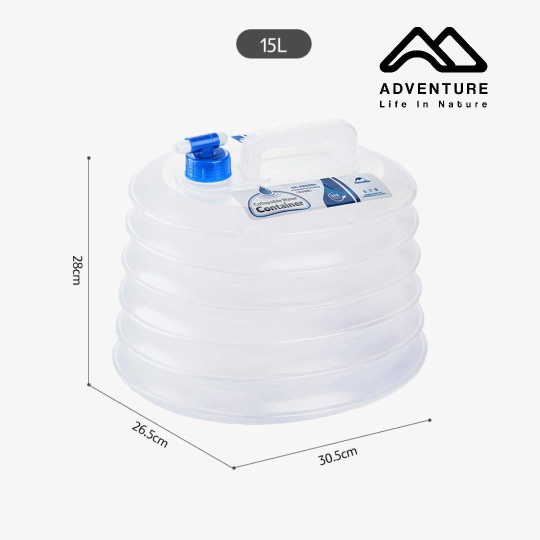 گالن آب آکاردئونی شیردار 15 لیتری نیچرهایک