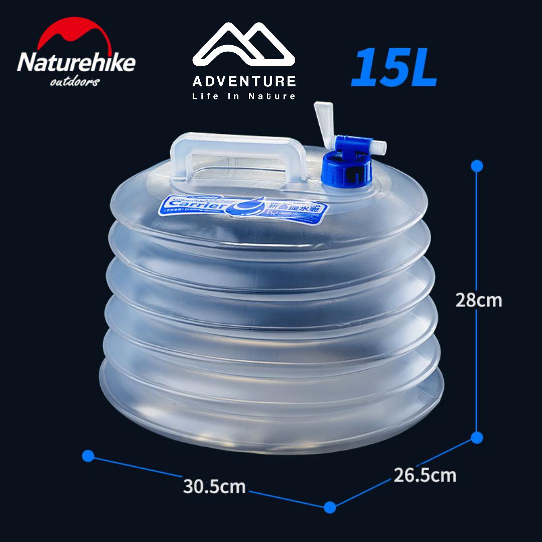 گالن آب آکاردئونی شیردار 15 لیتری نیچرهایک