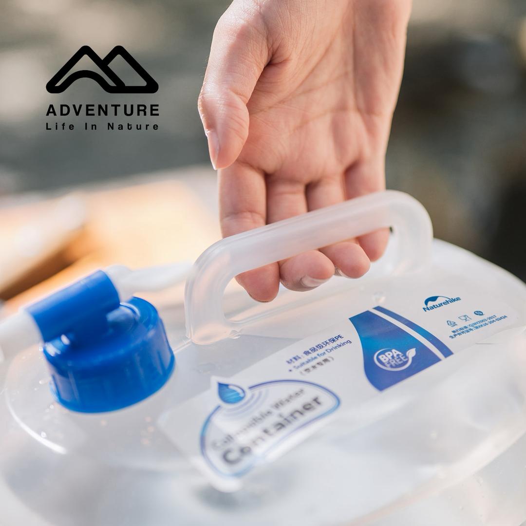 گالن آب آکاردئونی شیردار 15 لیتری نیچرهایک