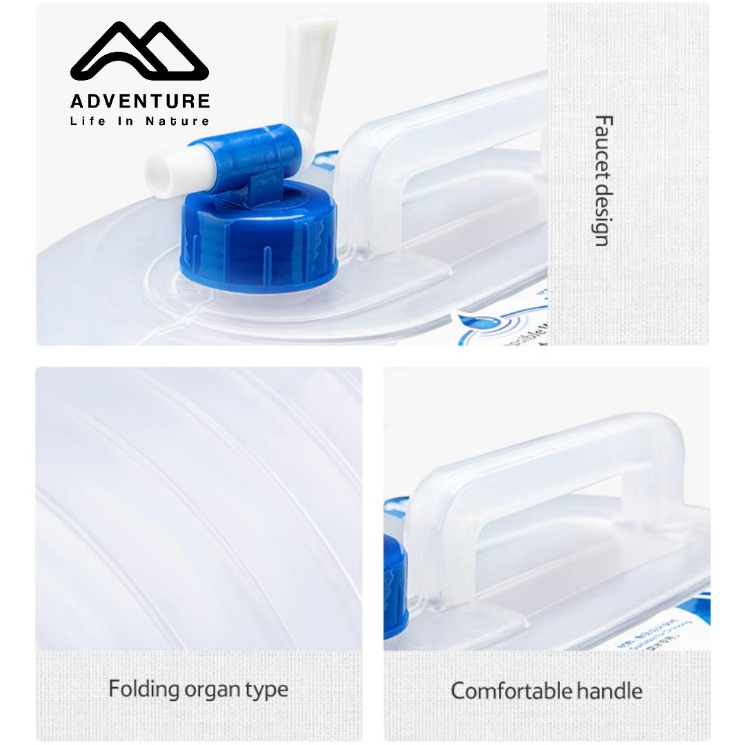 گالن آب آکاردئونی شیردار 15 لیتری نیچرهایک