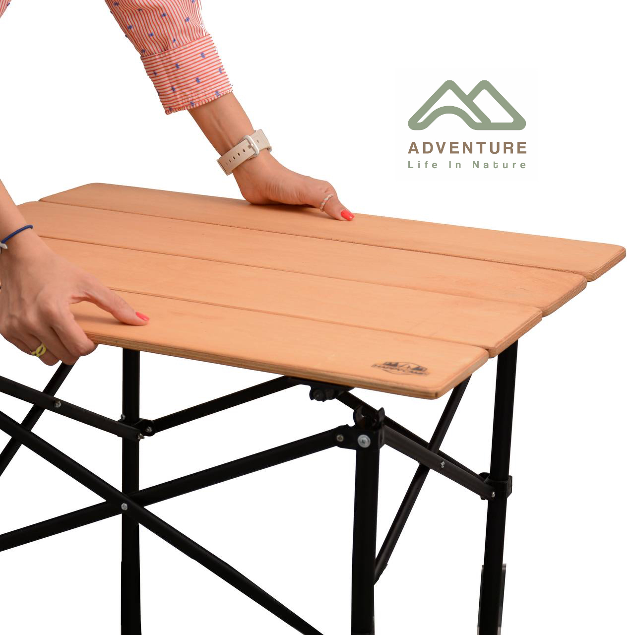 میز تاشو چوبی هپی کمپ سایز Small